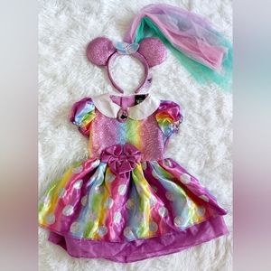 Disney mimi mouse dress with ear headband